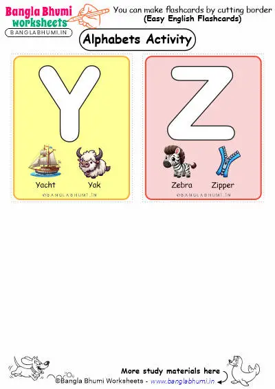 Capital Alphabets Activity Flashcards 2025 YZ