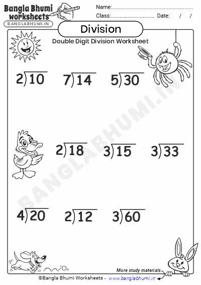 Free Double Digits Division Worksheets 2025 Download PDF