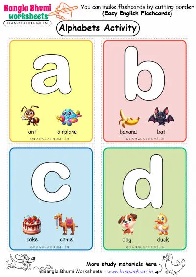 Free Small Alphabets Activity Flashcards PDF Download