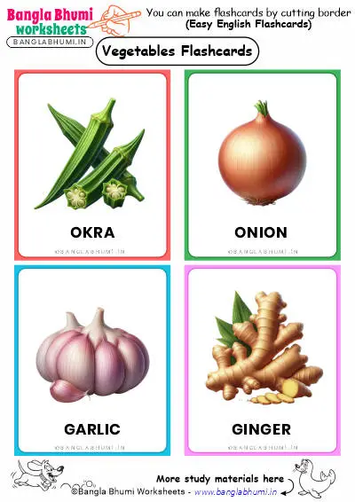 44+ Vegetables Flashcards 2025 PDF